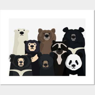 Bear family portrait Posters and Art